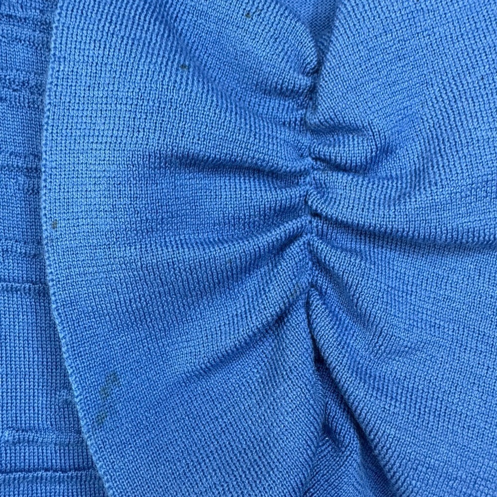 RED Valentino Blue Ruffled Tank Top - Picture 3 of 13